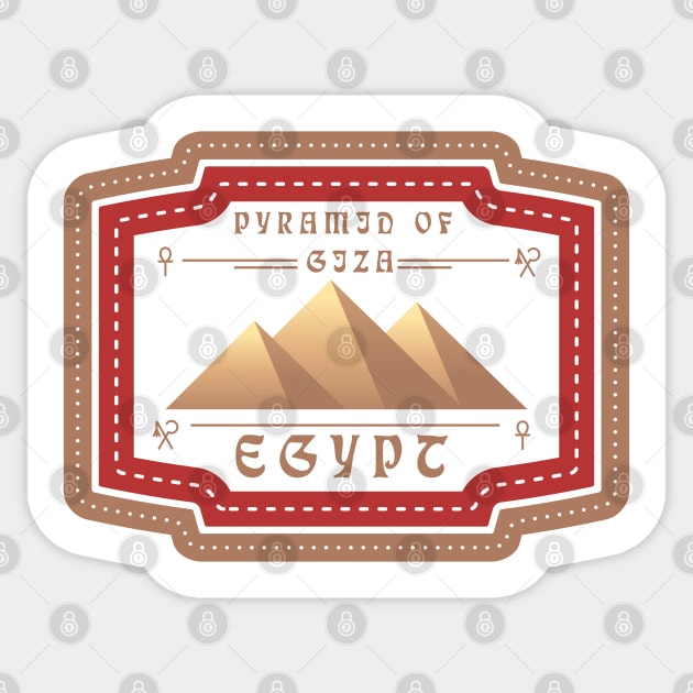 Pyramids of Giza Sticker by TambuStore